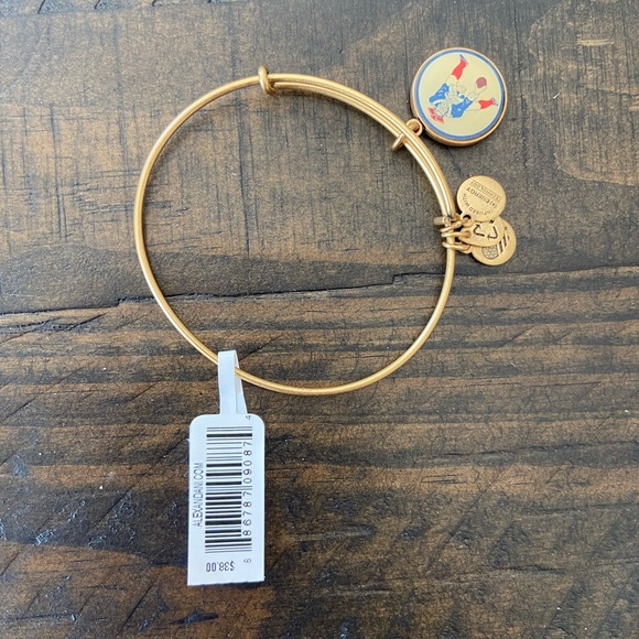 NWT ALEX AND ANI gold New England Patriots bracelet - Picture 4 of 4